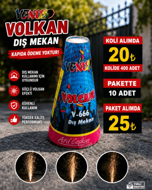 Beyaz Dumanlı Dış Mekan Volkan